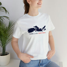 Load image into Gallery viewer, Unisex Home is where Sam's Pizza is Short Sleeve Tee
